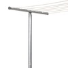 Household Essentials Steel Outdoor Clothesline Single T-Post, Silver