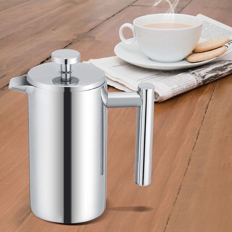 350ML Double Wall Stainless Steel Coffee Maker French Press Tea