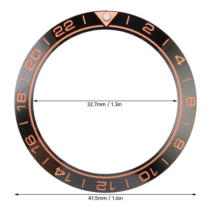 Watch Bezel Insert 41.5mm Ceramic Watch Bezel Ring Repair Replacement