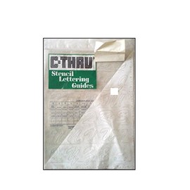 C-Thru Stencil Letter Guide 1 1/4" Brush Font