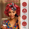 Discover premium double layer silk satin sleeping bonnets designed for