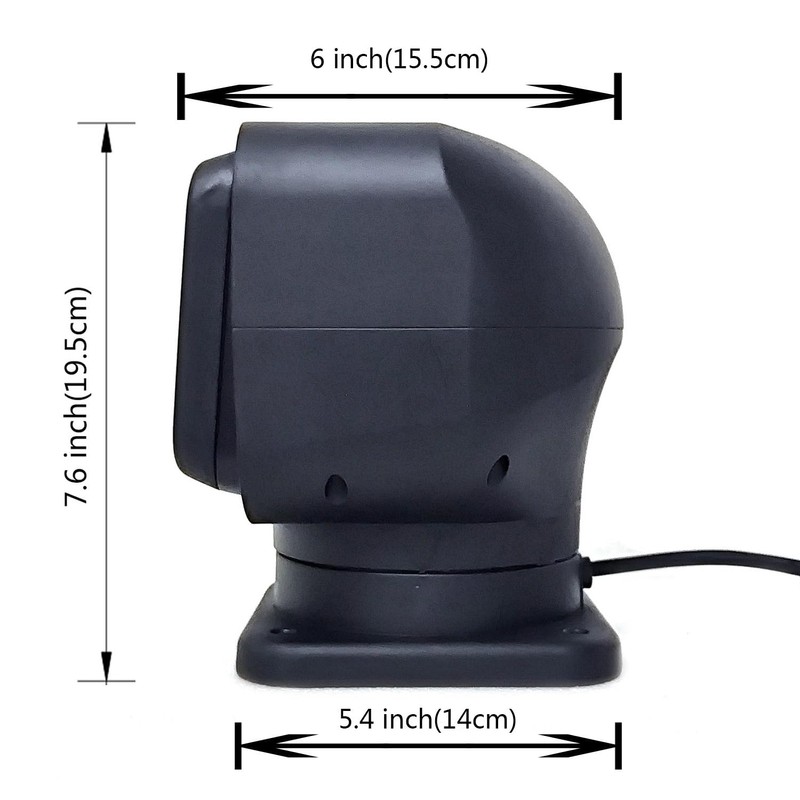 Led Search Light 7 Inch 50W 360 Degrees Rotating Remote