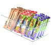 Youngever 2 Pack Clear Plastic Packet Storage Organizer, 3 Divided Sections Pantry Organizer, Holder For Snacks, Soups, Seasoning Packets For Kitchen, Refrigerator, and Cabinet