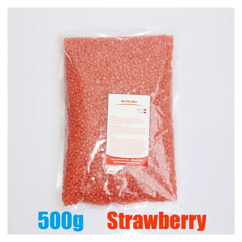 Hard Wax Beads for Hair Removal – Strawberry Formula Wax