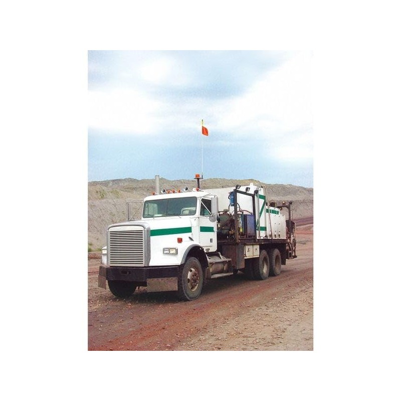 Warning Whip, LD, 7 Ft, Orange