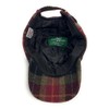 Harris Tweed Men's Baseball Cap Adjustable Hat (Rust Check)