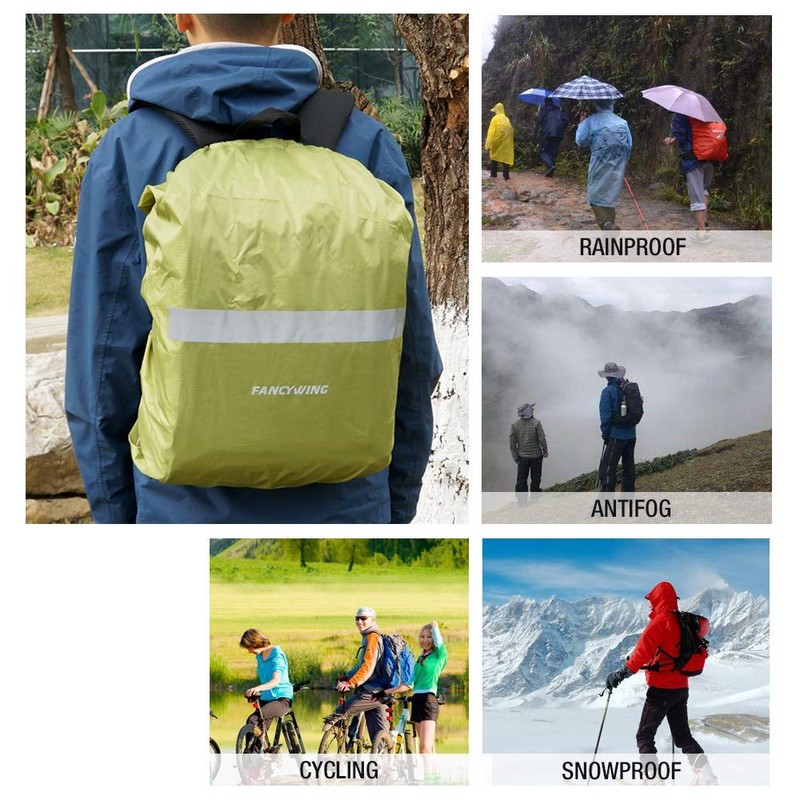FANCYWING Rucksack Covers Waterproof Backpack Rain Cover 10-90L W/Reflective Strap