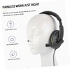 KONTONTY Noise Reduction Gaming Headphones with Flexible Retractable Headband Compatible