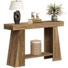 Tohomeor 47.24" Farmhouse Entryway Console Table, Narrow Sofa Table Behind