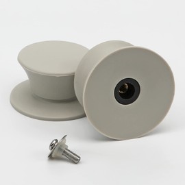 Universal Pot Pan Lids Replacement Knob, IFITTING Silicone Heat Resistant Pan Cover Holding Handles, BPA Free, Dishwasher Safe, Fits Skillets and Kitchen Cookware Covers 2Pack White