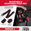 ARROW Tool Belt Heavy-Duty, Electrician Tool Pouch with 10 Pockets,
