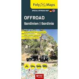 FolyMaps OFFROAD Sardinia 1:250,000: Special map with over 60 off-road tracks