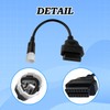 AMHTDOL OBD2 Adapter for Yamaha 3 Pin to 16 Pin