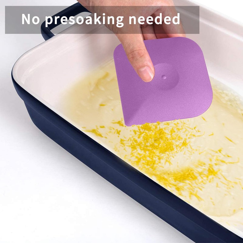 Plastic Pan Dish Pot Food Kitchen Scraper Tool Set, 3