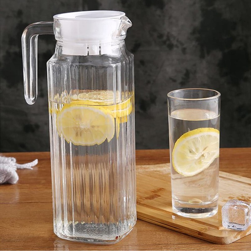 4 Pieces Glass Water Pitcher Lid Replacement Cap Stoppers for