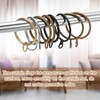 PATIKIL 14 Pcs Curtain Rings with Eyelets, 1.5" ID Glide
