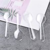3" Clear Plastic Spoons Individually Wrapped,Disposable Spoons 50 count Individually