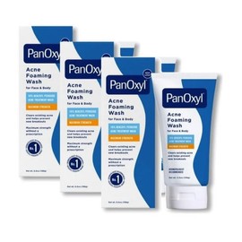 PanOxyl (3 Pack) PanOxyl Foaming Acne Wash 10% Benzoyl Peroxide 5.5oz Max Strength