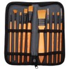 nuoshen Acrylic Paint Brush Set - 10 Brushes in Wallet