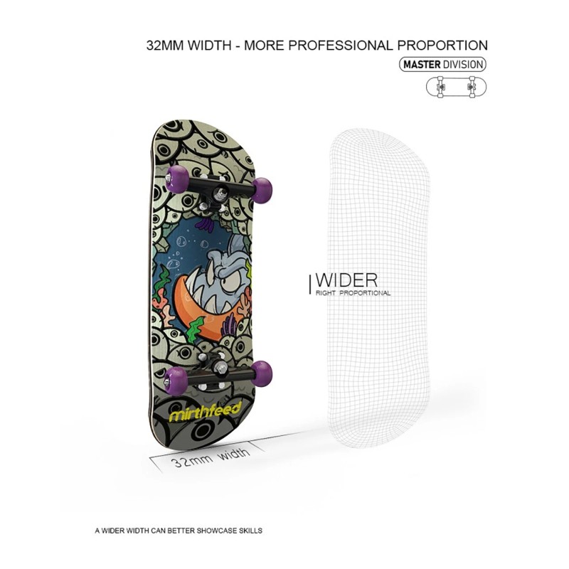 Unbranded Fingerboard Fingerskateboa - Boss Cat