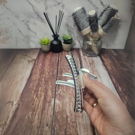 Head Jog Marcel Wave Klipz, Set Of 4 Aluminium 12.5cm Professional Finger Wave Clips For Vintage Styling. Strong & Lightweight Hairdressing Sectioning & Styling Vented Marcel Clips. (4 Pack)
