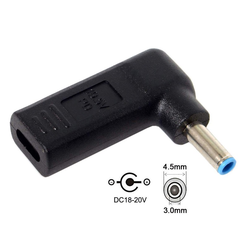 cablecc USB 3.1 Type C USB-C to DC 4.5x3.0mm Adapter