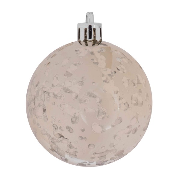 Vickerman 4" Christmas Ornament Ball, Champagne Shiny Mercury Finish, Shatterproof