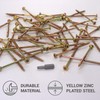 SKIR'CO Pack of 40 Universal Steel Galvanised 4.0 x 80