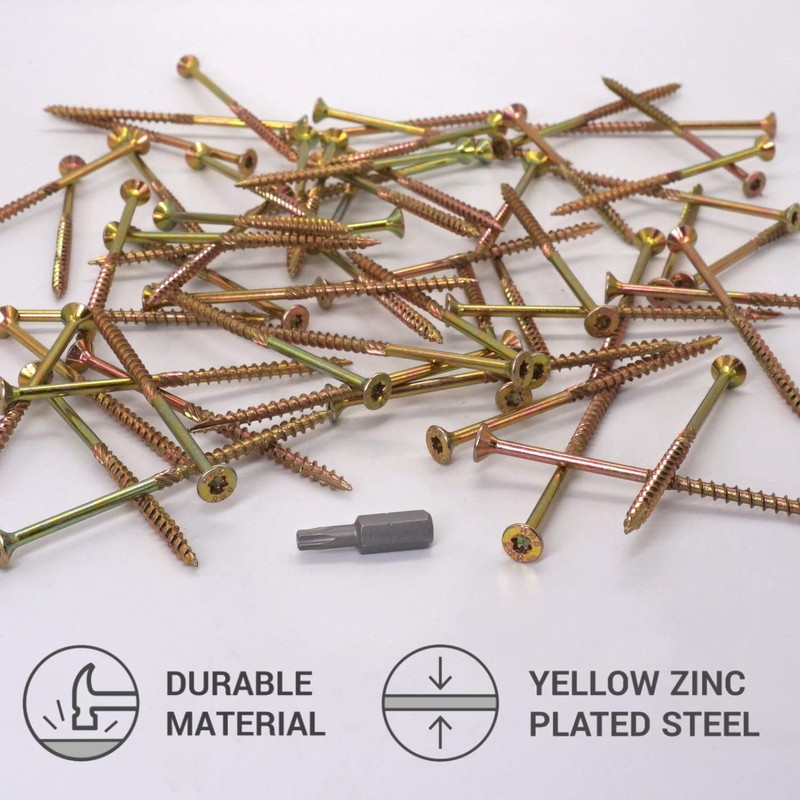SKIR'CO Pack of 40 Universal Steel Galvanised 4.0 x 80