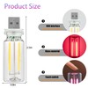 2 Pack Car LED Lights Interior, USB Light for Car