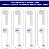 ibrush 4 Pack Protective Cover Cap Compatible with Oral B