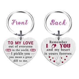 EEYU I Love You Gifts - Valentines Day Keyring for Women Men, Birthday Gifts for Her Him Couple, Anniversary Present for Wife Husband Boyfriend Girlfriend