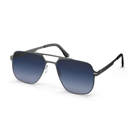 Aradelyque Sunglasses for Women & Men-Trendy Rectangle Unisex Shades with UV Protection, Vintage Pilot Style Sunglasses, Gradient Blue, Polarized Sunglasses Without Threads