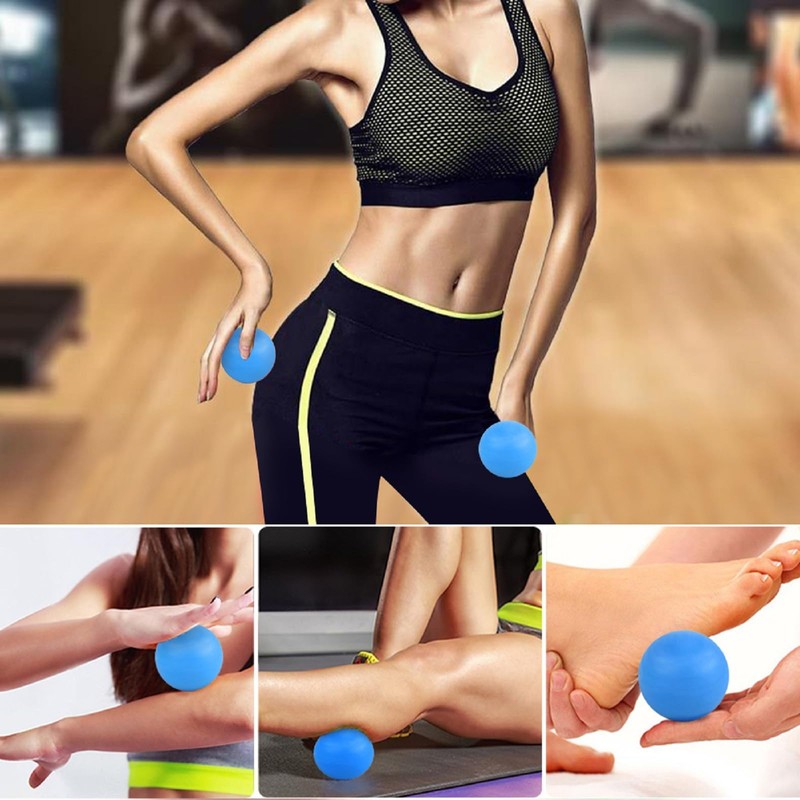 WOVTE Massage Ball Lacrosse Ball for Muscle Pain Shoulder Neck