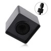 Mic Flag, Cube Shaped Portable Black 41mm Diameter Microphone Logo