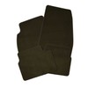 Set of 4 Cocoa Brown Floor Mats Carpeted Front Rear