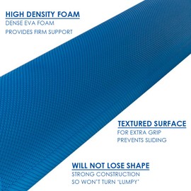 Physique Pro Foam Roller Blue - Back, Leg and Body Deep Tissue Muscle Massage - Gym and Exercise Roller for Trigger Point Self Massage and Muscle Tension Relief (30CM Full Round)