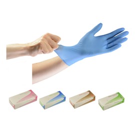 First Rate Nitrile PF Gloves (Blue) FR-852(M) 100 Maiiri