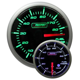 Premium Series Green & White Fuel Pressure Gauge