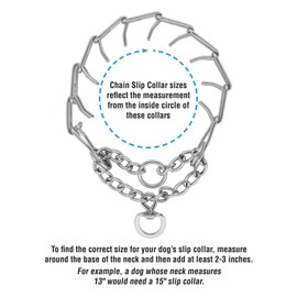 Terrain D.O.G. Pronged Training Slip Collar, Chrome Plated, 2.3mm x 12"