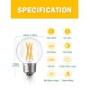 Romanjoy 6W G16.5 LED Light Bulb 60 Watt Equivalent, Small