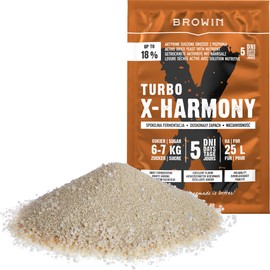 BROWIN® Turbo Yeast X-Harmony 403203 Fermentation Yeast up to 18% Alcohol in 5 Days for 25 Litres and for 6-7 kg Sugar 138 g Slightly Clarifying