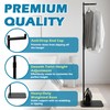 Verssure Adjustable Small Clothing Rack, Metal Coat Rack Freestanding Black