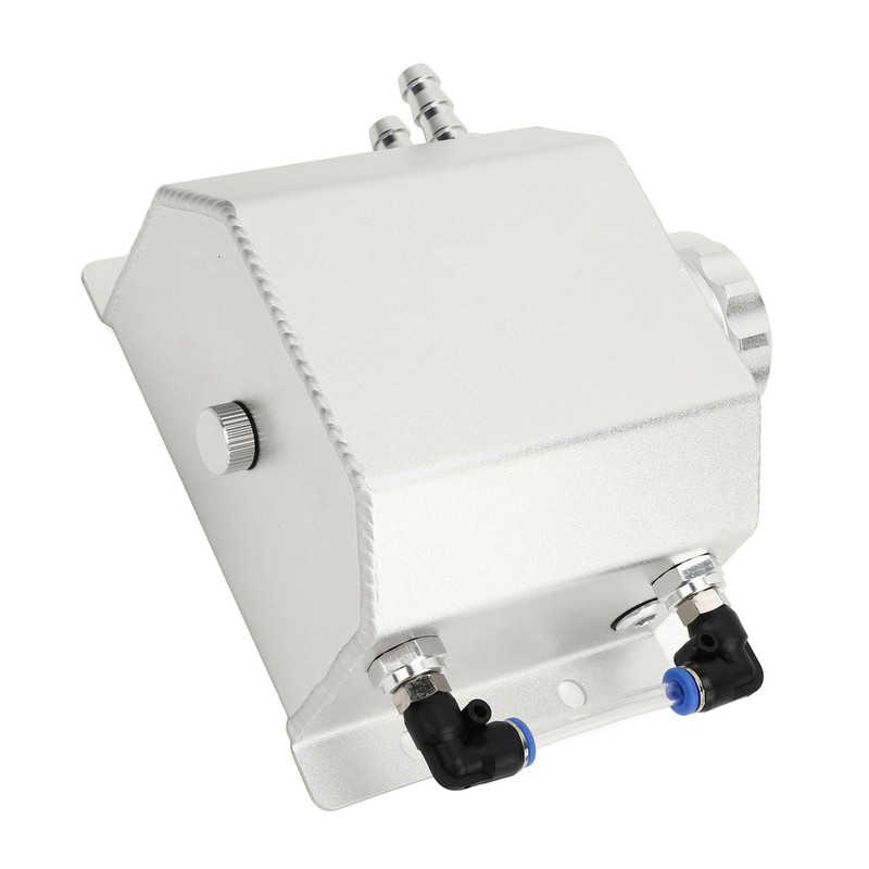 Universal Engine Coolant Expansion Tank 1L Aluminum Alloy Overflow Reservoir