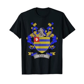 Cox Coat of Arms | Cox Surname Family Crest Heraldry T-Shirt