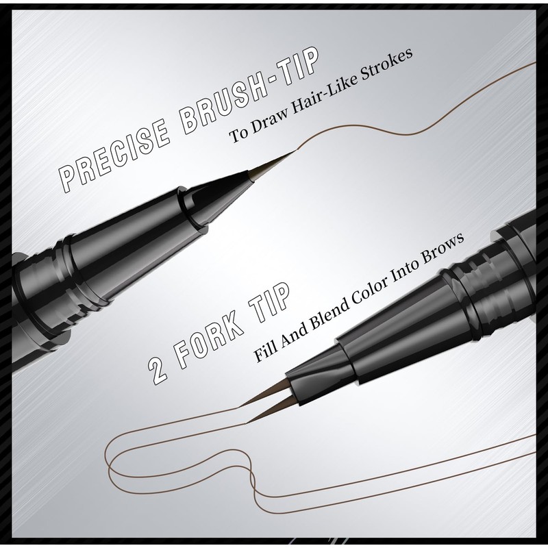 Liquid Eyebrow Pen - Double Headed 2 Tip Eyebrow Pen
