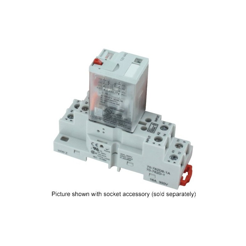 Dwyer® DPDT Ice Cube Relay, 782XBXM4L-120A, 120 VAC 50/60 Hz,