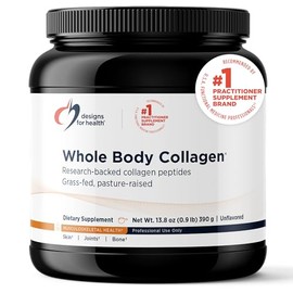 Designs for Health | Polvo de Colágeno para todo el cuerpo 390 g, sin sabor | Whole Body Collagen 390 g