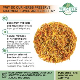 50 Bags Calendula Tea Dried Calendula Flowers Herb Herbal Tea (Calendula officinalis) - 50 Count 1.5 g Tea Bags Calendula Flowers Flower Herb Tea kalendula te de calendula