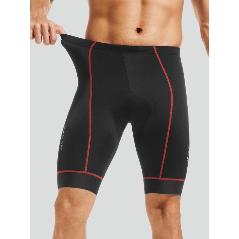 qualidyne Men's Cycling Bike Shorts 3D Padded Bicycle Riding Bike